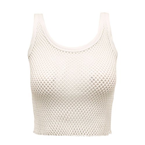sleeveless fishnet top