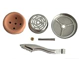 Mysale24 | Shisha | Wasserpfeifen | KAMINKOPF SET | Aufsatz | Kohleaufsatz | mit Tonkopf und Kohlezange - 