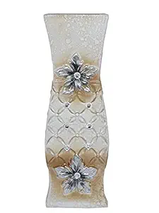 Fourwalls Decorative Ceramic Flower Pot for Home Decor (40 cm Tall, Multicolor)