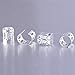 Mudder 50 Pieces Aluminum Dread Locks Adjustable Metal Cuffs Dreadlocks Beads Braiding Hair Decorations (Silver)
