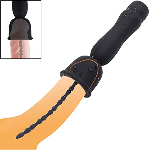 Silikon Dilator - softer Harnröhren-Vibrator für Männer, Dilator für die Harnröhrendehnung, 17 Vibrationsstufen, Silikon, Urethral-Toy