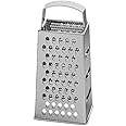 SHOPEE Branded Steel 5 in 1 Grater and Slicer with 4 Sides for Cheese, Vegetables, Ginger, Garlic (Silver)