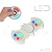 Produktbild Fidget Spinner Bat Shape 3 Setting LED Toys By Fidget Widgetz Premium EDC Finger Spinner Stainless Steel Bearings Beginner Click-On LED White Bat Hand Spinner For Kids adults Anti-Anxiety 360