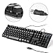Produktbild USB Tastatur, 104 Tasten PC Tastatur, QWERTZ Wired Tastatur USB 2.0/ Ergonomisches Design, Office Keyboard für Windows 98/ XP/ 7/8/10/ Vista