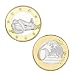 Produktbild Fanaxii Goldmünze Gedenkmünze Romantische Erwachsene Münze 6 Euro Münzen Begleiter Münze Spiel-Münze Sammlermünzen Sammlerstück Medaille Sammlung Sammeln Geschenk 30 1Pcs