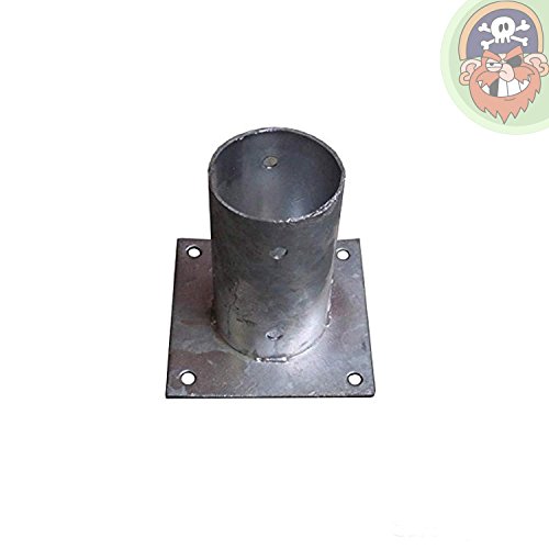 Aufschraubhülse 81 Pfostenhülse für runde Pfosten Ø 80 mm von Gartenpirat®