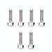 Produktbild CoURTerzsl M5 x 16/18 mm Titanschrauben, für Mountainbikes, Rennräder, 6 Stück, Titan, M5*16