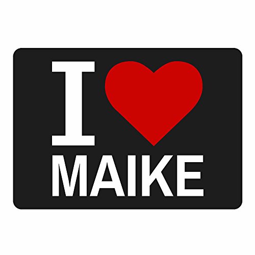 Classic Mousepad I Love Maike Black