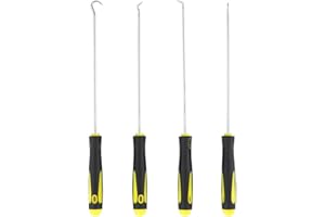 ZOKJSW Uniwersalny zestaw 4 narzędzi do usuwania uszczelki olejowej śrubokręt hak-skrobak do demontażu haków