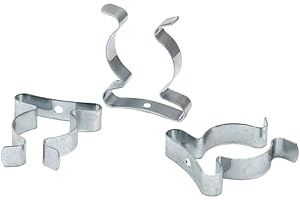 WITTKOWARE Tool Clips, Federklemmen aus Federstahl, verzinkt, geschlossen, Spannbereich Ø 28-31mm, 10 Stück