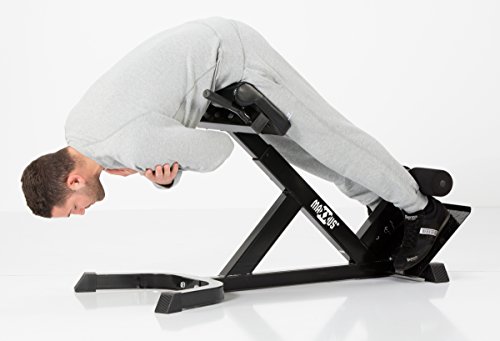 MAXXUS Hyperextension Rückentrainer für ein gesundes Rückentraining. Massive Ausführung. NEU: Bis Schuhgröße 47 verwendbar. Rückenstrecker, Torso Trainer - 5