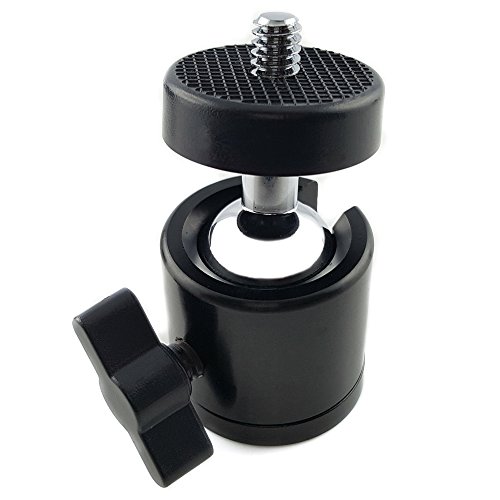 Smartphone Stativ Adapter mit mini Kugelkopf und Hotshoe Blitzschuh Adapter Komplett-Set mit 1/4â€œ Zoll Metall hochwertig