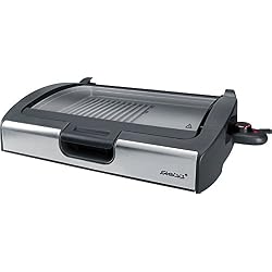 Steba VG200 Grill de Table Surface Lisse et Rainurée Inox 2200 W