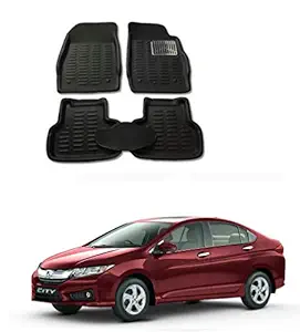 Atc 4D PU Mat for Honda City IVTEC (Model Year: 2014-2015) Car - Black