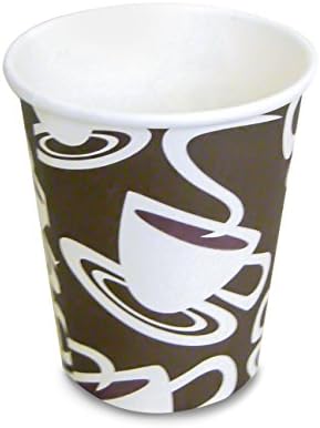 100 8OZ. Disposable Paper Coffee Cups + FREE Coffee Stirrers