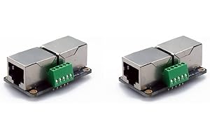 TREADAX Treedix 2PCS RJ45 8P8C Female to RJ45 8P8C Female Pass Through Adapter Breakout Board with Screw Terminals