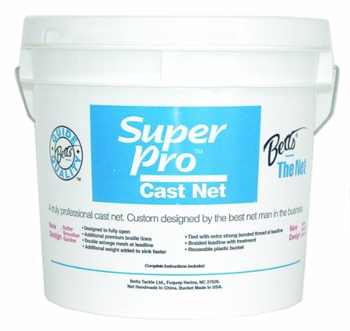 Betts Super Pro 8-Foot Mono Cast Fishing Net with 12-Inch Mesh
