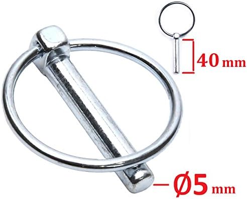 Universal Plug 5 mm x 40 mm Split Folding Lawn Mower Rotot Griller Pendant Car Truck Motorcycle Boat Moped Scooter Quad Bike Bolt Scraube Steel Brushcutters