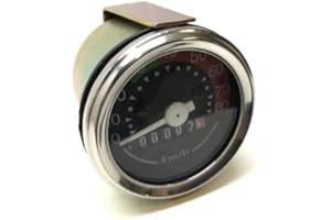 STREETPARTS 24 Tacho 48mm Tachometer (bis 80 km/h) für Zündapp, Hercules, Kreidler, Puch, Simson KR51 KR51/1 KR51/2 SR4-1 SR4-2 SR4-2/1 SR4-3 SR4-4 Spatz Star Sperber Habicht Schwalbe Duo Mofa Moped Mokick