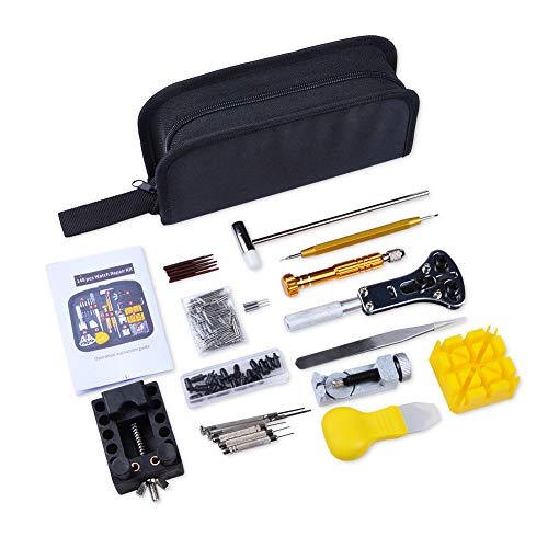 Uhrenwerkzeug Set 148tlghr Uhr Reparatur Uhrmacherwerkzeug Batteriewechsel Gehäuseöffner Stiftausdrücker in Schwarze Aufbewahrungstasche für Die Meisten Uhren Geeignet Gutes Geschenke für Uhrenliebe Uhrenwerkzeug Set 148tlghr Uhr Reparatur Uhrmacherwerkzeug Batteriewechsel Gehäuseöffner Stiftausdrücker in Schwarze Aufbewahrungstasche für Die Meisten Uhren Geeignet Gutes Geschenke für Uhrenliebe