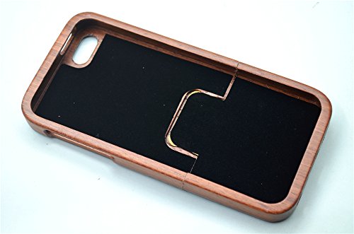 RoseFlower   iPhone SE iPhone 5S   iPhone 5 Funda de Madera - Palo de Rosa Maya - Natural Hecha a Mano de Bamb   Madera Carcasa Case Cover con Gratis Protector de Pantalla para tu Smartphone