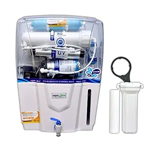 Aqua Ultra A700 RO+UV+UF+Alkaline Water Purifier with Intelligent Disinfection UV LED in Tank Filter for Home & Kitchen Office use