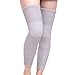 Produktbild Kniebandage, rutschfest, medizinische Qualität, thermisch, elastisch, lange Kniestütze, Kniewärmer, Polster, Leggings, Schmerzlinderung, wärmendes Knie xxl grau