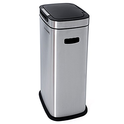 Songmics Abfalleimer Mülleimer für Küche 38 L Edelstahl mit Tippdeckel LTB02L - 4
