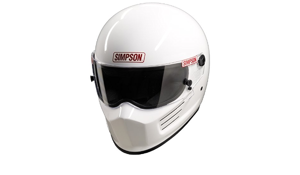 Simpson Bandit Helmet Snell sa2010 Gloss White S Small 56 cm @ Helmet World  : Amazon.it: Auto e Moto