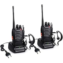 Walkie Talkie Recargables 16 Canales Proster Walkies Profecionales CTCSS DCS BF-888S Transmisores Receptores Radiocomunicación Gran Alcance con Cargador de Enchufe Auriculares