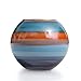 Produktbild Angela neue Wiener Werkstaette 70071231 Kugelvase aus Glas Veredelt, blau/orange, 14 x 14 x 12 cm