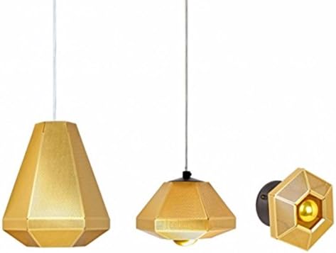 Nordic Metal Etch Shade Suspension Pendant Lamps Modern Pendant Lights Loft Irom Hanging Lights For Resturant Dining Room,Dia7.9*H4.3In Golden