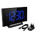 Produktbild Digitaler Wecker, Mpow Digitalwecker mit 5'' gebogene LED Dimmbare Bildschirm, Digitaluhr, Tischuhr, 3 Alarmtöne mit 2 einstellbare Lautstärke, 9 ' Snooze Zeit, 4 Helligkeitsstufen, 30 Minuten Klingelzeit, 12/24 Stundenanzeige, Datensicherung, USB-Ladeanschluss, Perfekt für Wohnzimmer, Schlafzimmer, Küche, Büro.(Adapter im Paket)