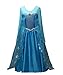 Produktbild Das beste Eiskönigin Prinzessin Kostüm Kinder Glanz Kleid Mädchen Weihnachten Verkleidung Karneval Party Halloween Fest