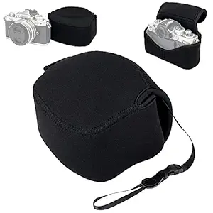 Neoprene Camera Case Pouch for Nikon Z50 + 16-50mm Lens w/Lens Hood - Black