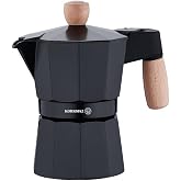 Korkmaz Etna 3 Fincan Siyah Moka Pot 150 ml A5572
