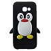 Produktbild Samsung Galaxy A3 A320 (2017) Handy Taschen Soft Silikon Case Cute 3D Pinguin Hülle Schwarz