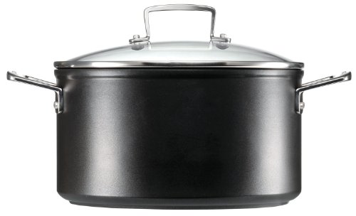 Le Creuset Toughened Non-Stick Deep Casserole with Glass Lid - 20 cm