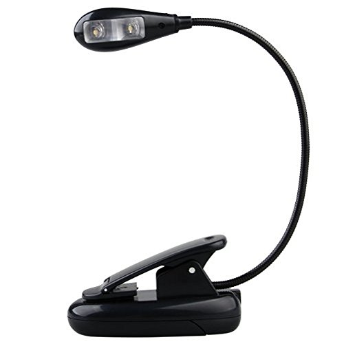 DeliaWinterfel Flexo LED lámpara con Clip Ajustable pa Amazon Kindle Sony Nook Kobo E-Book Lector by