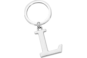 Freedale Keyring Letter - Initial Alphabet Key Ring Charm (L) Silver