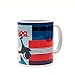 Produktbild VESPA Becher, Tasse - Servizio blau/rot mit Schriftzug - VPCE49