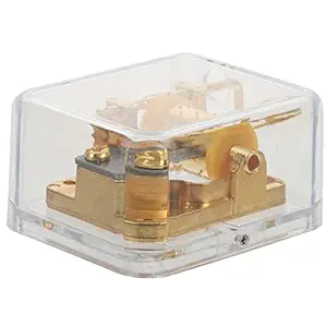 IMIKEYA Clear Gold Hand Crank Music Box Gurdy Musical Mechanism Music Box Gifts for Birthday Christmas Thanksgiving Wedding Valentine Anniversary Golden