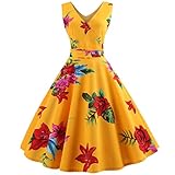  Malloom-Bekleidung 50s Retro Schwingen Vintage Rockabilly Kleid Faltenrock