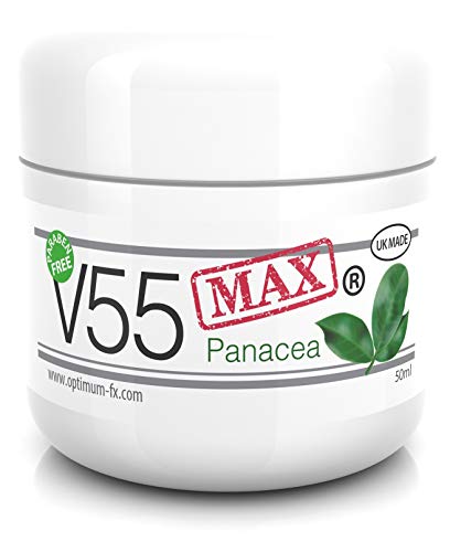 La Crema V55 MAX Panacea para el Tratamiento de Granos Puntos Negros Control del Sebo Milia Imperfecciones Pieles Grasas y con Problemas - Efectos Similares a los del Retinol antibacteriano - 50 g