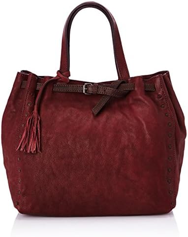 Loxwood Nanou Gm Boucle Style Zulu, Womens Shoulder Bags, Red (Rouge (Burgundy Dkb)), One Size