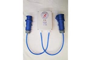 Safeshore marine Inline easyfit galvanic isolator. 32 amp (large blue plugs) Built in status monitoring Over 30,000 UK boats are now reliably protected