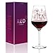 Produktbild Ritzenhoff Red Rotweinglas von Michal Shalev, aus Kristallglas, 580 ml, mit edlen Platinanteilen