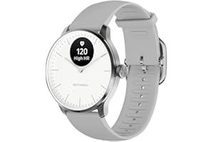 Withings ScanWatch Light - Reloj Inteligente híbrido, monitoreo cardíaco 24/7, Seguimiento de Actividad, Seguimiento de Ciclo, monitoreo del sueño, GPS Conectado, duración de la batería de 30 días