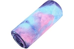DREAM SLIM Hot Yoga Towel-Super Soft Microfiber, Non-Slip, Sweat Absorbent, Yoga Mat Towel (Multicolor - Purpel)