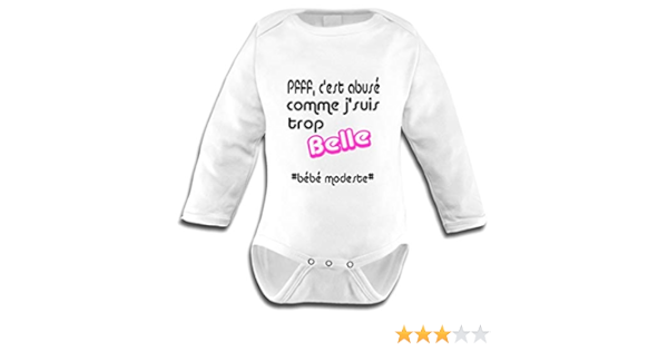 Les Lutins De Camille Body Bebe Humour Pour Garcon Bebe Modeste Trop Beau Bodys Et Combinaisons Bilkvarteret Fantaisie Et Specialty